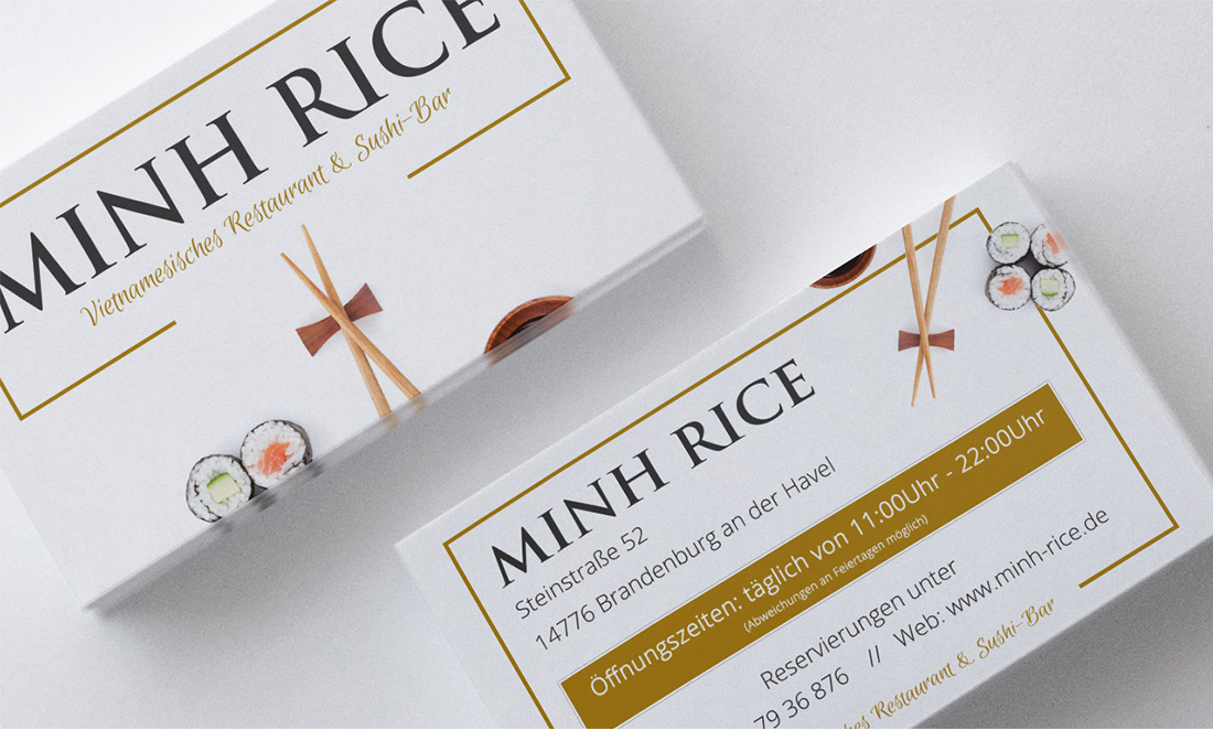 Minh Rice Visitenkarten